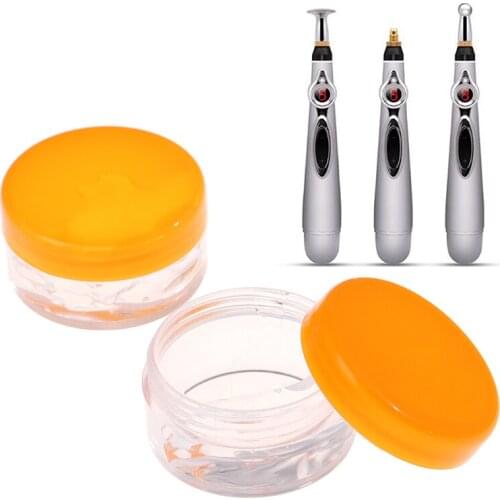 2PCS Acupuncture Pen Electric Meridians Energy Laser Therapy Pen Relief Pain Health Care Conductive Conducting Gels Electronic