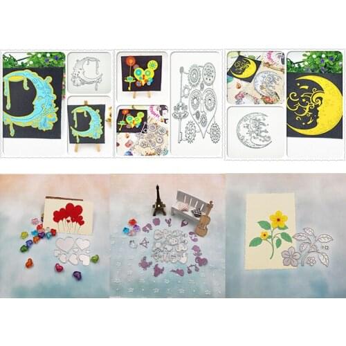 Constellation Signs Cutting Die Embossing Stencil Template Mold DIY Paper Handcraft Scrapbook Bookmark Card Decor Crescent Moon