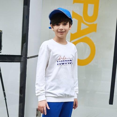4-18yrs Teenagers Children Sweatshirts Pullovers Boys clothes Autumn Ccasual kids Girls Tops cotton sweatshirt