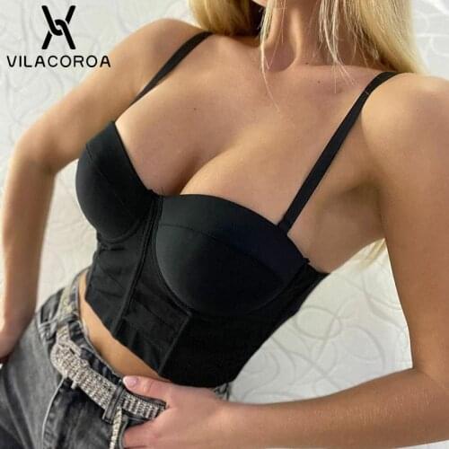 White Camisole Womens Summer Sexy Slim Skinny Crop Top Spaghetti Strap Black Camis Party Club Backless Tank Top Femme Streetwear