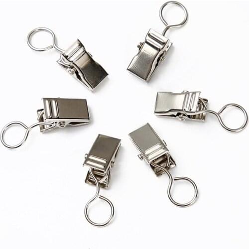 1000Pcs/Lot Sturdy and Durable Window Curtain Hook Clips Home Window Accessories Solid Iron Drapery Hook