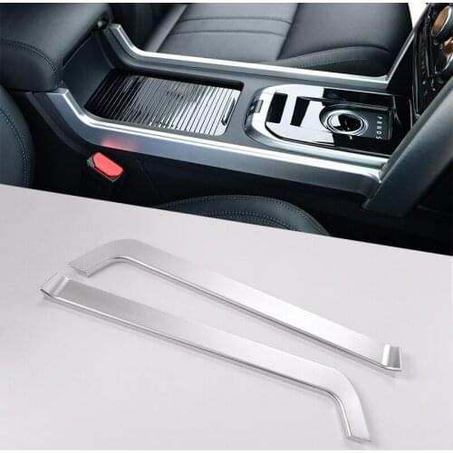 2 Pcs For Land Rover Discovery Sport 2015-2017 Car Accessories Aluminum Alloy Gear Shift Trim Sequins Sticker