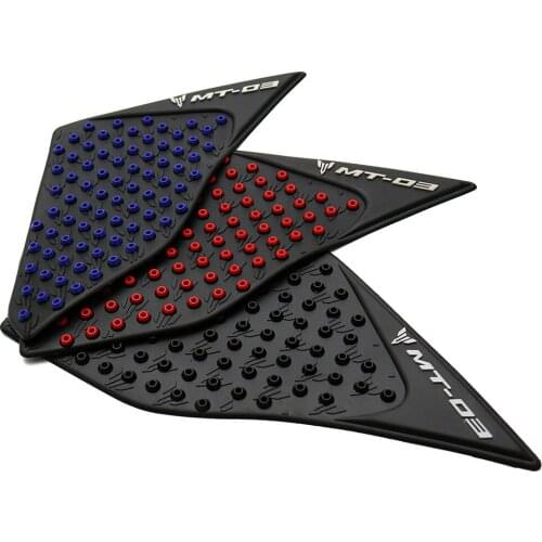 2PCS Motorcycle Anti slip Tank Pad Sticker Knee Grip Traction Side Pads Fit for Yamaha MT-03 2015-2016