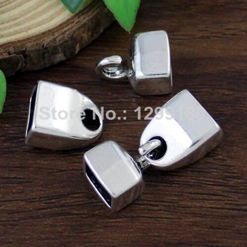 20sets/lot Antique Silver Fold Over Lobster Clasp For Necklace Bracelet Chain DIY Jewelry Parts 32mm Hole:10x7mm K01922