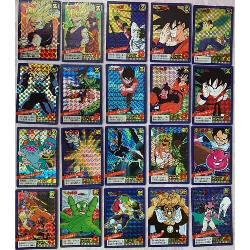 40pcs Cards DRAGON BALL Z Goku Broly Flash Card Action Toy Figures Commemorative Edition Game Flash Card Collection Cards