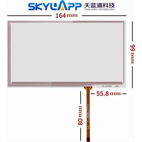 7''inch 4 wire resistive touch screen for Innolux at070tn92 at070tn90 Industrial Handwriting Touchscreen Panel 164mm*99mm