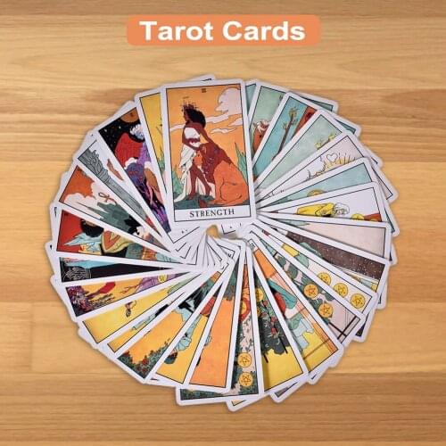 78pcs Queen Tarot Card Fashion Vibrant Youthful Diversity Female Tarot Game English Divination Tarot Family Party Playing Cards