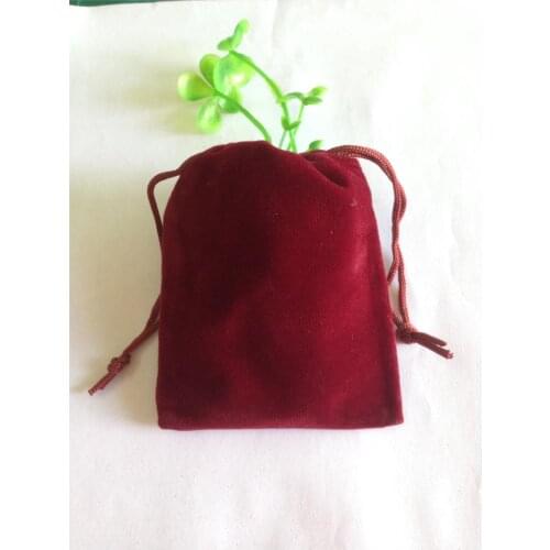 8*10 CM Free shipping high-grade red black velvet bag jewelry bags / jewelry box wholesale free shipping