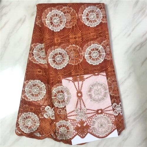 African Lace Fabric 2021 High Quality Lace Nigeria Lace Fabric Womens Dress French Mesh Lace Fabric With Stone PL4695