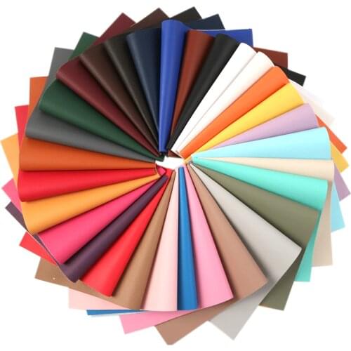 David accessories 20*33cm Plain Color Lychee Synthetic Leather DIY Bow Bag Shoes Material Faux Leather Fabric Decoration,c8249