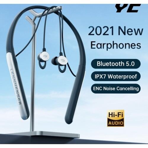 YC Earphone Bluetooth Wireless Headphones HiFi Bass ENC Noise Canceling Headset Sport Earbuds handfree For xiaomi honor Samsung
