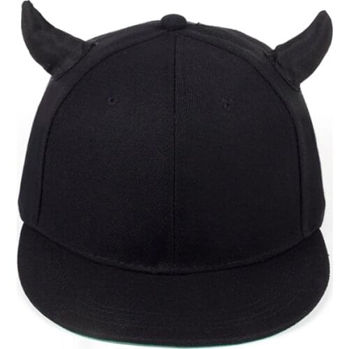 2018 new arrival unisex Horns snapback baseball cap hat adjustable cotton hip hop snapback hats fashion caps outdoor wholesale