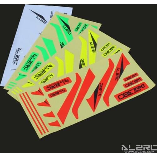 ALZRC - Devil 380 FAST Carbon Fiber Vertical Stabilizer Color Sticker