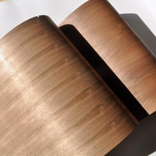 Fleece Back Wood Veneer Natural American Walnut(Q.C) 2500*580 MM Flooring DIY Furniture Material