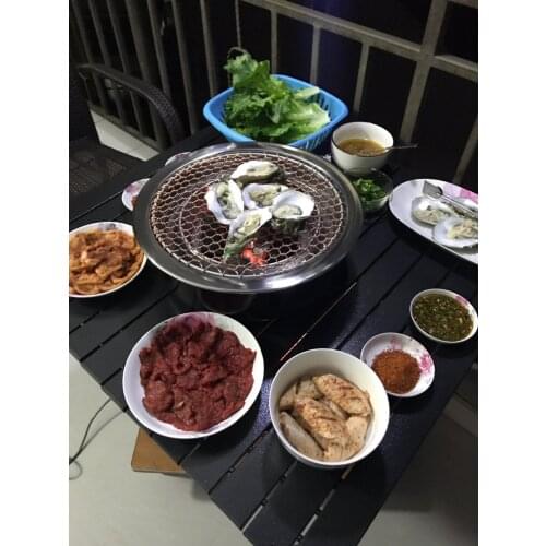 Barbecue Grill Charcoal Grill Restaurant Round Brazier Oven Grill Commercial Household