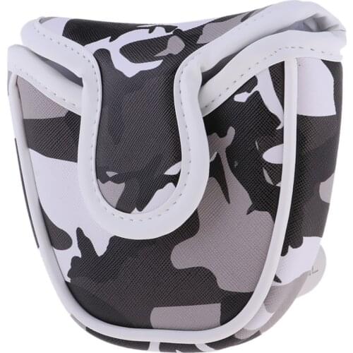 Camouflage Golf Club Cover Mallet Putter Headcover Semicircle Center Putters Sleeve Club Head Protector