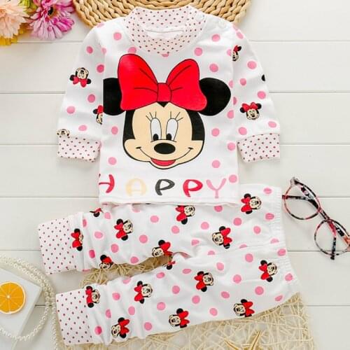 Baby Clothing Sets Autumn Baby Girs Clothes Infant Cotton Girls Clothes Tops +Pants 2pcs Underwear Outfits Kids Clothes Se 0-24M