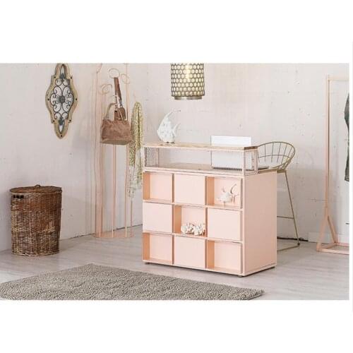 Contracted Nordic womens clothing store cashier counter milk tea shop bar counter modern tieyi counter beauty parlor reception