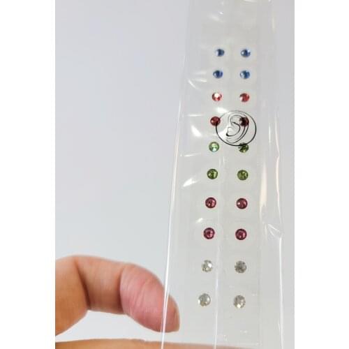 Crystal Gem Stone Magnetic Bead Clear Tape Auricular Sticker Ear SEEDS Ear Acupuncture