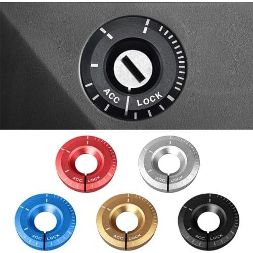 Car Engine Start Ignition Cover Styling Ringhole Sticker Case For Volkswagen Golf VW Polo Passat For Seat Audi Interior Decorati