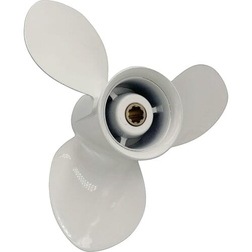 Boat Propeller Suit For Yamaha 9 1/4X12 Aluminum Prop 9.9-15HP 20HP 3 Blade 8 Tooth Rh Oem No: 683-45941-00-El