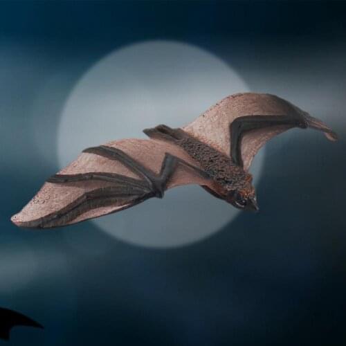 Miniature Model Toy Realistic Form Multi-use PVC Simulation Bat Model Figure for Halloween Toy