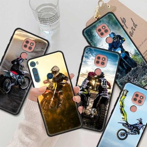 Motocross dirt bikes Phone Case For Moto G9 G8 Play Plus G60 G50 G40 G30 Fusion G20 G10 Power one Fusion G8 Power Llte E6S Caso