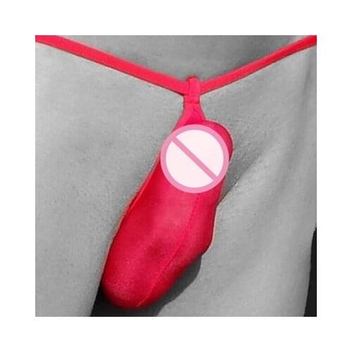 Mens transparent micro penis pouch thongs and g strings mens low waist sexy tangas t back panties gay underwear lingerie