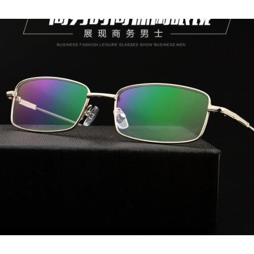 New Mens fashion alloy reading glasses full-rim business frame reading eyeglasses +100 +150 +200 +250 +300 +350 +400 +600