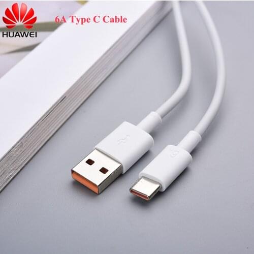Original Huawei 6A USB Type C Cable For P40 PRO+ Mate 40 Pro RS Nova 7 8SE Super Fast Charge USB C Quick Charger Data Cable Cord