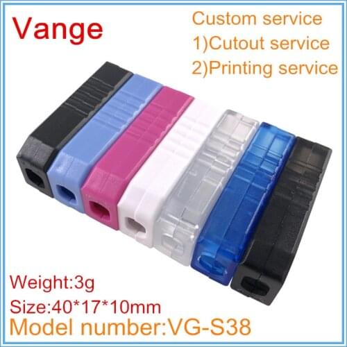 50pcs/lot injected mold making plastic junction box IP54 ABS plastic project boxes for usb charger 40*17*10mm