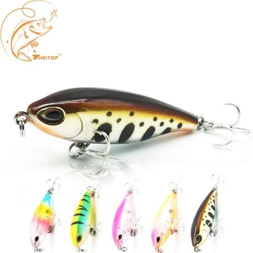 Thritop Fishing Lure Pencil Quality Professional Bait 5cm 3g 5 Colors For Option Swim Bait TP056 Fishing Tackle Lure 3D Eyes