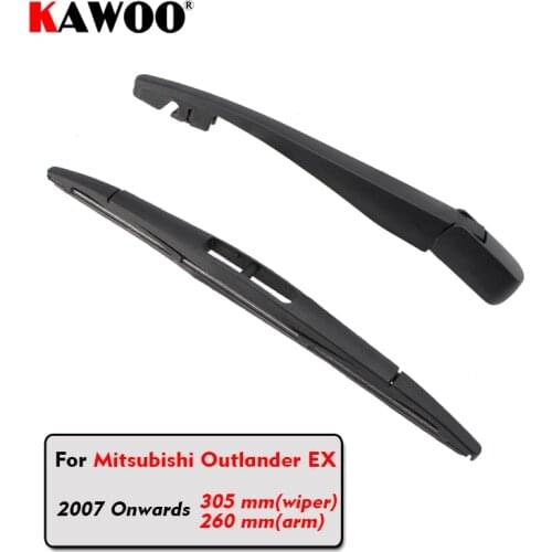 KAWOO Car Rear Wiper Blade Blades Back Window Wipers Arm For Mitsubishi Outlander EX Hatchback (2007-) 305mm Car Accessories