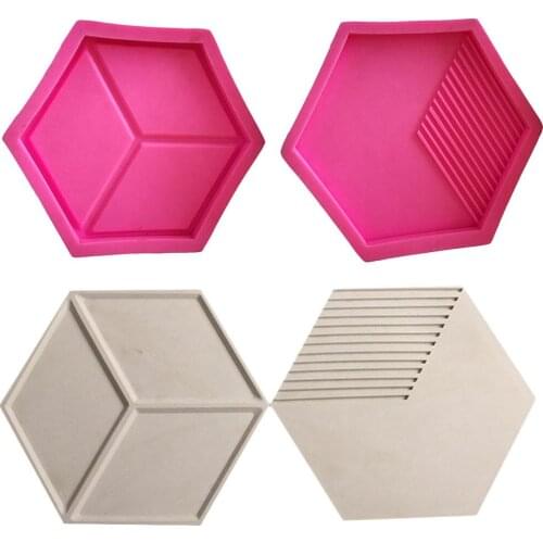 Silicone Geometric Wall Concrete Mold TV Background Decoration Wall Brick Molds Forms Wall Stone Tile Handicraft Tools