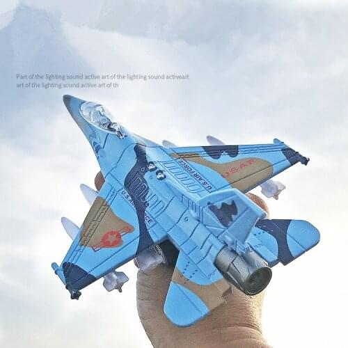 Alloy Simulation F16 Fighter,collection model alloy pull Airplane Toy Vehicles , Diecasts Airplanes toys, free shipping