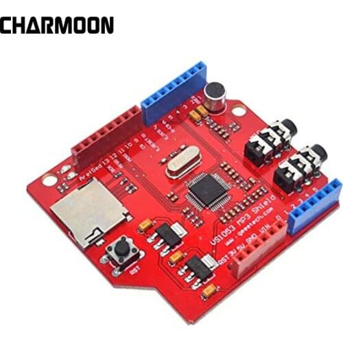 VS1053 VS1053B Stereo Audio MP3 Player Shield Record Decode Board With SD/TF Card Slot For Arduino R3 One New