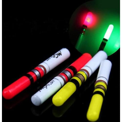 Light Sticks Green / Red Work with Battery Operated LED Luminous Float Night Fishing Tackle Fishing Light Stick Float