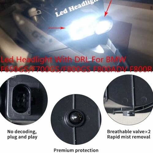LED Projector Headlight Headlamp Angle eye Daytime running light For BMW F700GS F700 F800GS Adv F800 GSA headlight 2013-2018