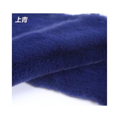 Faux fur thickening rabbit fur faux plush fabric for coat pillow vest collar hat short pile plush fur tissu telas fabric carpet