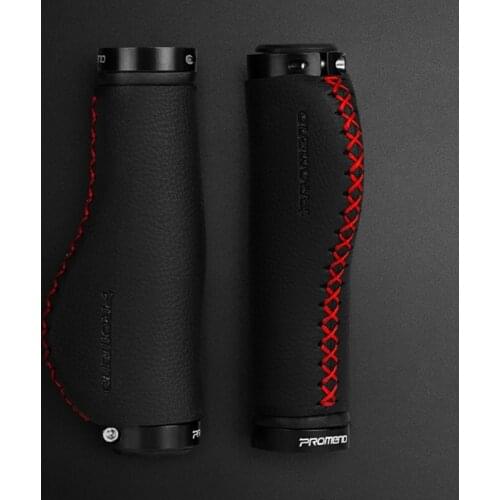 Fiber Leather Mountain Bike Scooter MTB Bicycle Handlebar Cover Handle Grips Bar End Non-slip Dual Lock-on K1MB