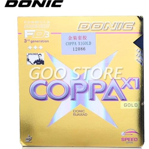 DONIC COPPA X1 GOLD Table Tennis Rubber Pimple in with sponge ping pong tenis de mesa