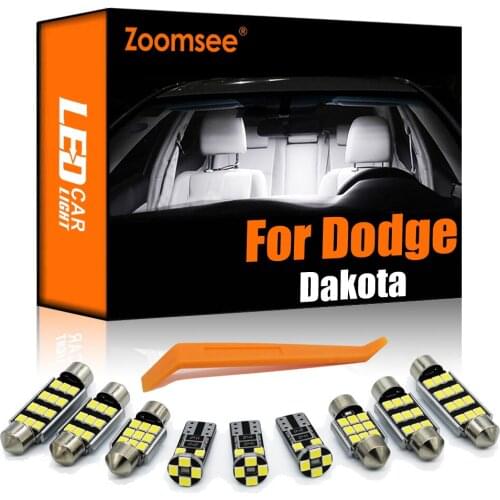 Zoomsee Interior LED For Dodge Dakota 2002-2010 Canbus Vehicle Bulb Indoor Dome Map Reading Trunk Light Error Free Auto Lamp Kit