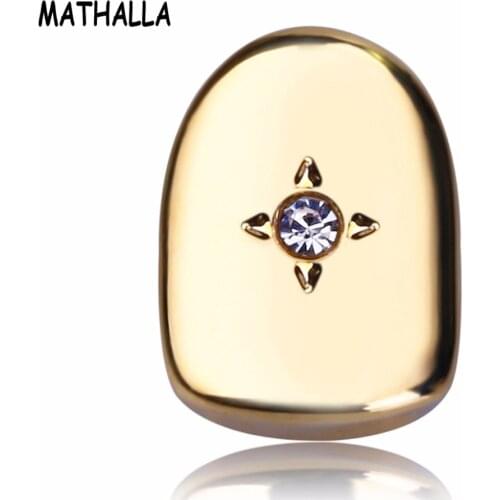 Companies Selling Teeth Grillz Rapper Hip-hop Braces Single Star Gold Teeth Grillz