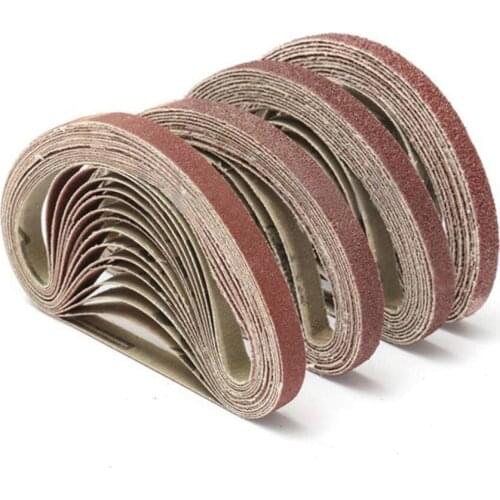 10pcs 80-1000 Grits Grinding Polishing Replacement Sanding Belt Grit Paper For Angle Grinder Machine 40x680mm