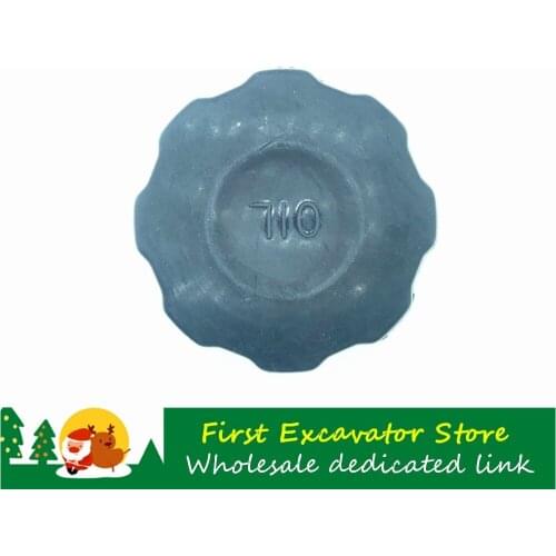 Excavator Accessories For KOMATSU PC60/120/200/220/240/360-7-8-6 High quality engine oil cap rubber oil tank cap oil cap 10pcs