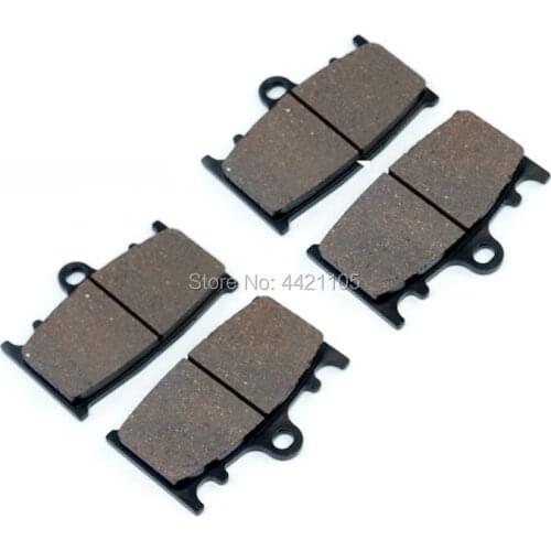 For Suzuki RGV250 Gamma 1988-1990 GSF400 GSF400V Bandit 1995-1997 GSR400 2006-2017 GSXR400 1988-1999 Front Brake Pads 2 Pairs
