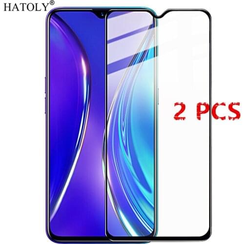 2Pcs For OPPO Realme X2 Glass Tempered Glass for Realme X2 Glass Film Full Glue Coverage Phone Screen Protector for Realme X2