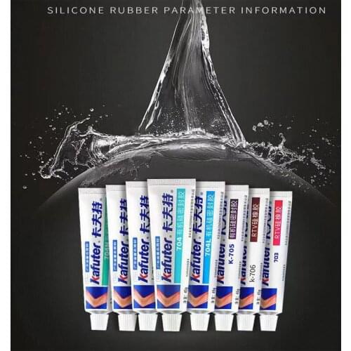 45g 704 Fixed High Temperature Resistant Silicone Rubber Sealing Glue Waterproof New Insulating Electronic Sealant Glue
