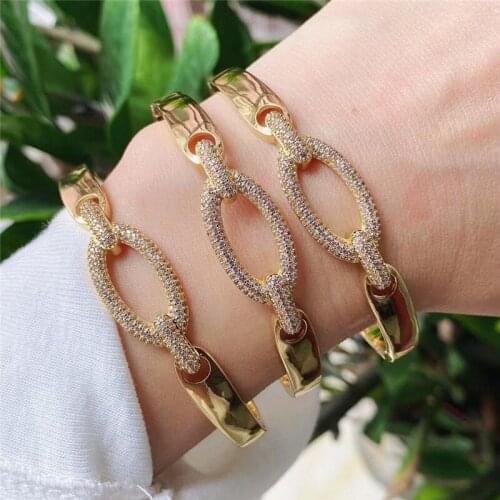 5pcs/lot New design colorful cz bangle,unique plated cubic zircon jewelry,popular bracelet cheap wholesale