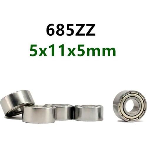 100pcs miniature ball bearing 685ZZ 5*11*5 mm L-1150ZZ deep groove ball bearing 685 685Z 685-2Z 5x11x5mm